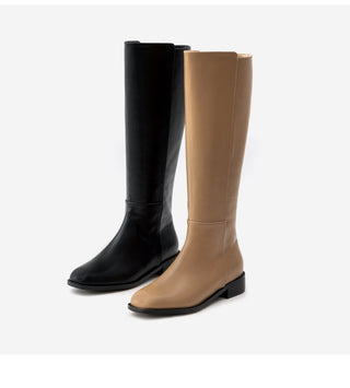 Current Square Flats Long Boots 3cm