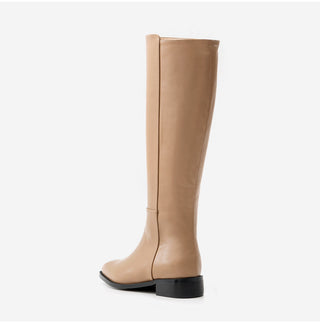 Current Square Flats Long Boots 3cm