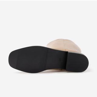 Current Square Flats Long Boots 3cm