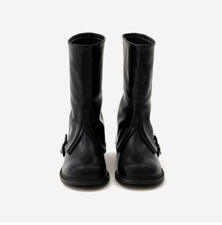 A-Jin Flats Warmer Mid-calf Boots 3cm