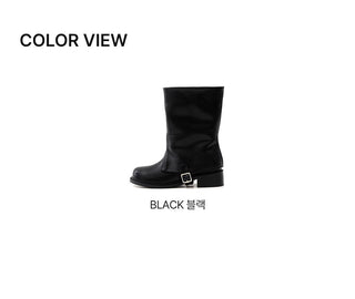 A-Jin Flats Warmer Mid-calf Boots 3cm