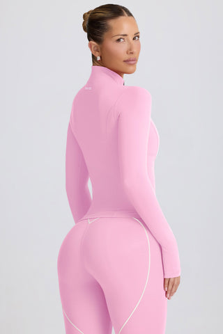 Soft Active Zip-Up Jacket in Baby Pink