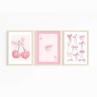 Pink Bow Coquette Poster