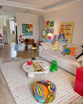 Cream Pastel Confetti Area Rug