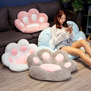 Pastel Cat Paw Seat Cushion