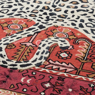 Boho Leopard Print Carpet