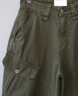 pigment dyeing bermuda pants