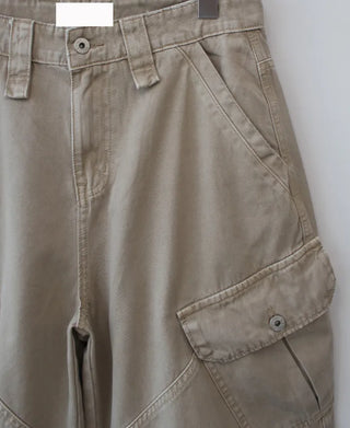 pigment dyeing bermuda pants