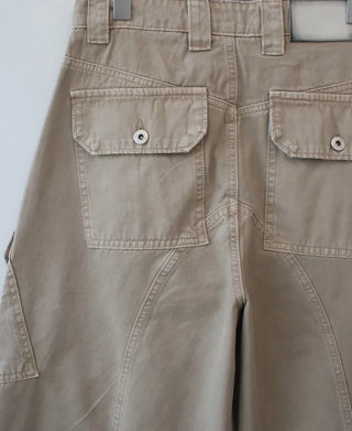pigment dyeing bermuda pants