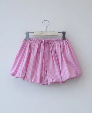 stripe pumpkin shorts