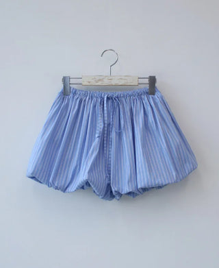 stripe pumpkin shorts