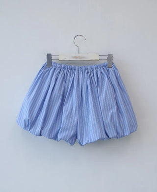 stripe pumpkin shorts