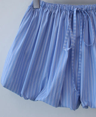 stripe pumpkin shorts