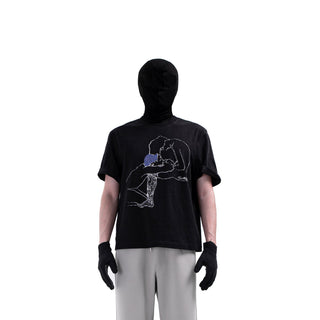 [SOUTH FISH] printed boxy tee