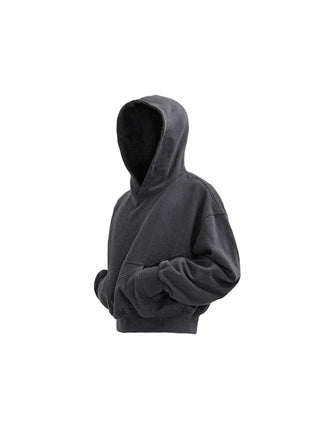 [SOUTH FISH] distressed cropped hoodie