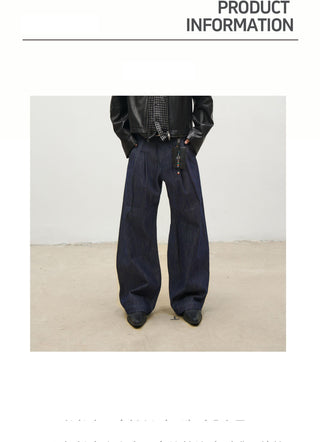 [SOUTH FISH] pleated flannel jeans