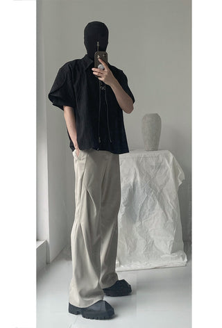 [SOUTH FISH] bark texture shirt