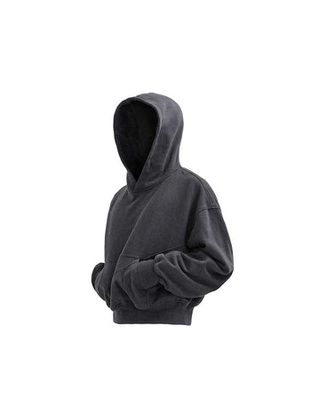 [SOUTH FISH] distressed cropped hoodie