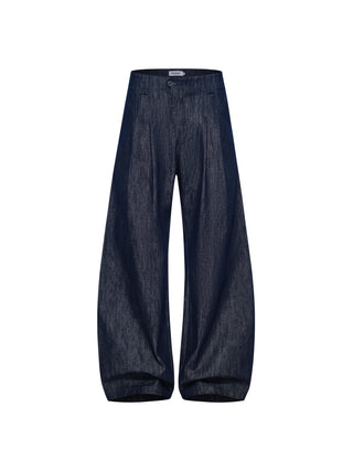[SOUTH FISH] pleated flannel jeans