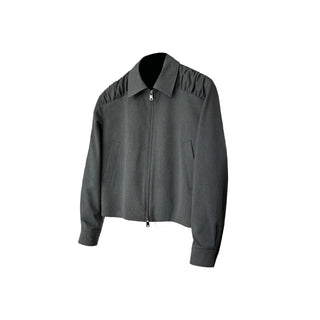 [SOUTH FISH] pleated short coat