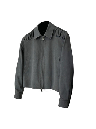 [SOUTH FISH] pleated short coat