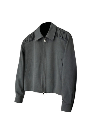 [SOUTH FISH] pleated short coat