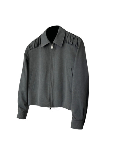[SOUTH FISH] pleated short coat