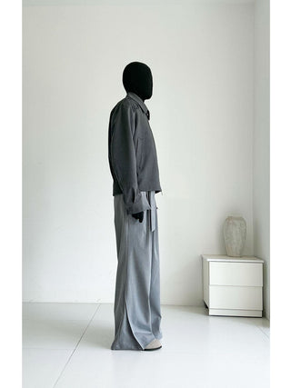 [SOUTH FISH] pleated short coat