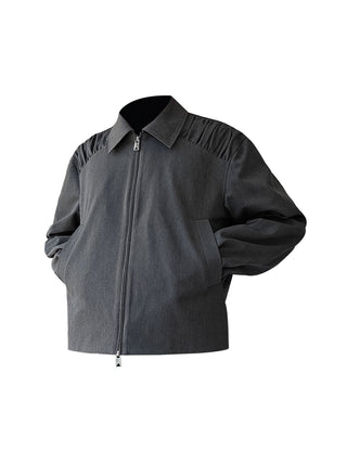 [SOUTH FISH] pleated short coat