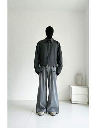 [SOUTH FISH] pleated short coat