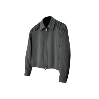 [SOUTH FISH] pleated short coat