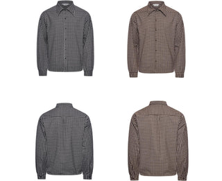 [SOUTH FISH] plaid boxy shirt