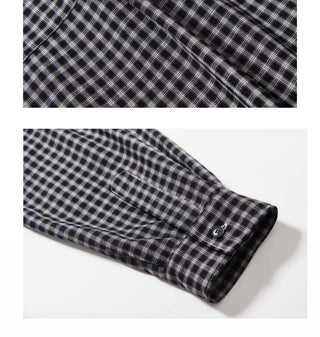 [SOUTH FISH] plaid boxy shirt