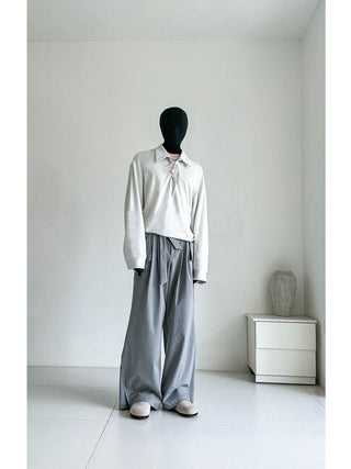 [SOUTH FISH] wide leg suit pants