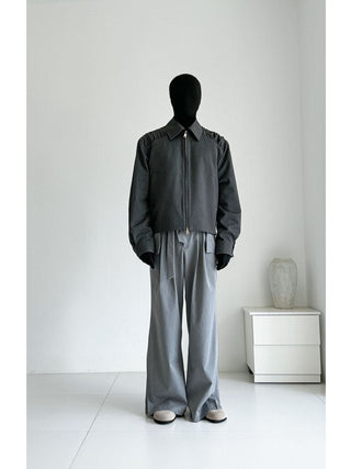 [SOUTH FISH] wide leg suit pants