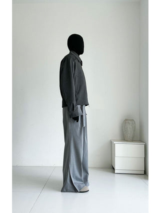 [SOUTH FISH] wide leg suit pants