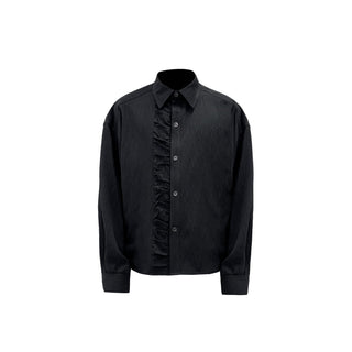 [SOUTH FISH] pleated long shirt