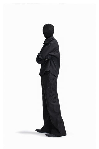 [SOUTH FISH] pleated long shirt