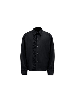 [SOUTH FISH] pleated long shirt
