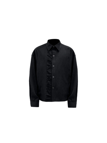 [SOUTH FISH] pleated long shirt