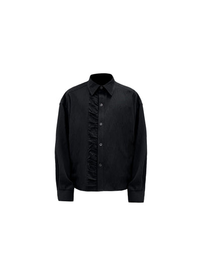 [SOUTH FISH] pleated long shirt