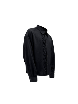 [SOUTH FISH] pleated long shirt