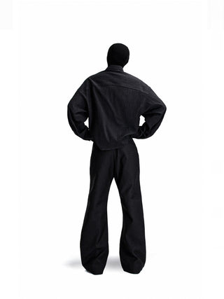 [SOUTH FISH] pleated long shirt