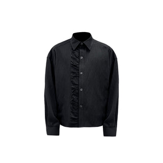 [SOUTH FISH] pleated long shirt