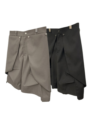 [SOUTH FISH] pleated cropped pants