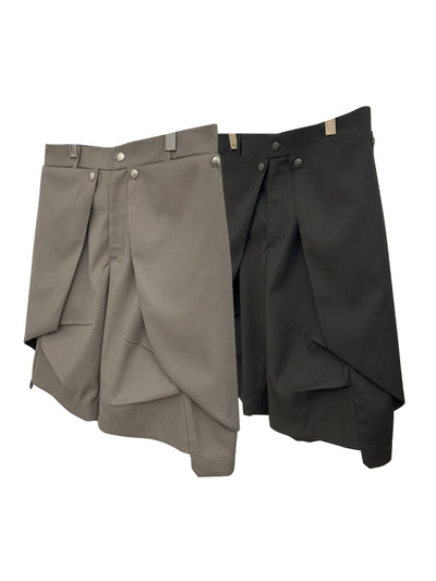 [SOUTH FISH] pleated cropped pants