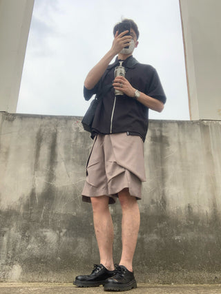 [SOUTH FISH] pleated cropped pants