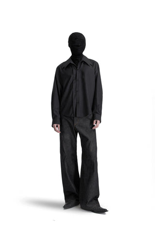 [SOUTH FISH] pleated tr shirt
