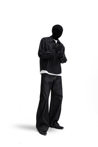 [SOUTH FISH] pleated tr shirt
