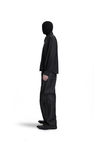 [SOUTH FISH] pleated tr shirt